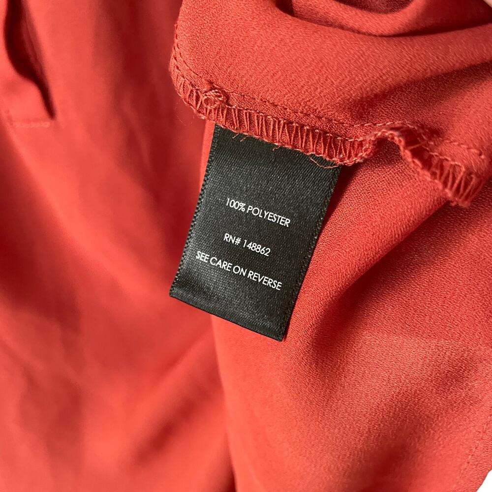 Torrid Harper Orange Half Button Down Blouse Size… - image 7